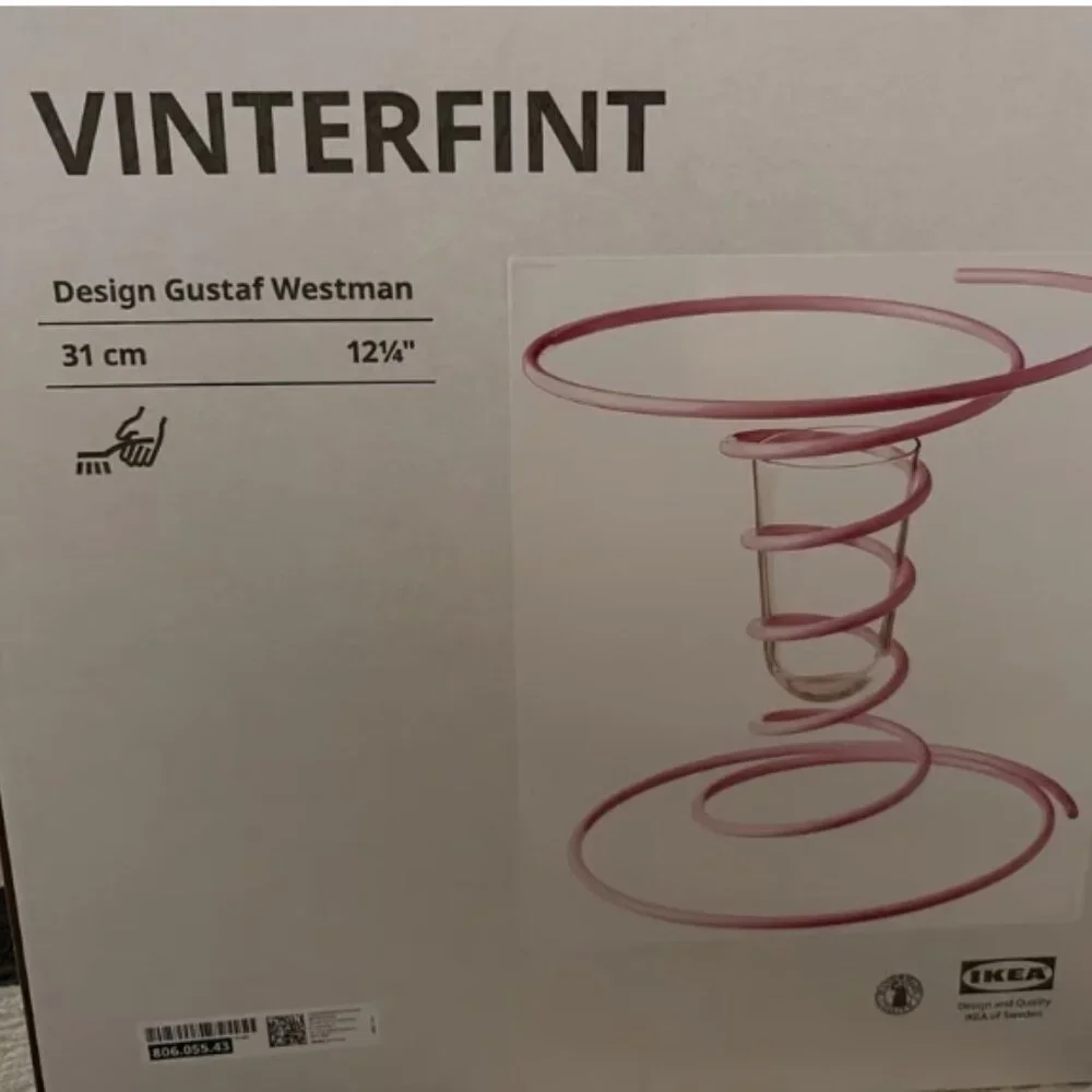 Gustaf Westman Ikea Vinterfint Pink Vase - Picture 1 of 1